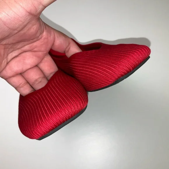 Red Women's Flats - Picture 11 of 16